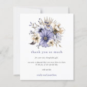Papier Budget Purple Lilac Florals Mariage Merci (Devant)