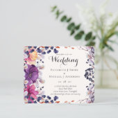 Papier BUDGET Purple Orange Dusk jusqu'à l'aube Mariage I (Debout devant)