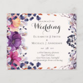 Papier BUDGET Purple Orange Dusk jusqu'à l'aube Mariage I (Devant)