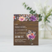 Papier BUDGET Purple Orange Dusk jusqu'à l'aube Mariage I (Debout devant)