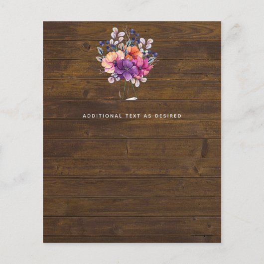 Papier BUDGET Purple Orange Dusk jusqu'à l'aube Mariage I (Dos)