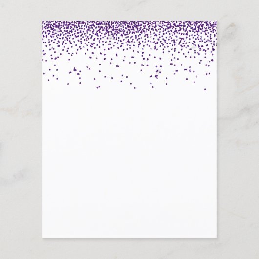 Papier Budget Purple Parties scintillant Confetti Glam En (Dos)