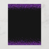 Papier Budget Purple Parties scintillant Noël fête Invita (Dos)