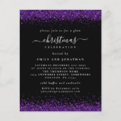 Papier Budget Purple Parties scintillant Noël fête Invita (Devant)