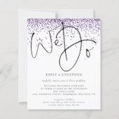 Papier Budget Purple Parties scintillant Nous faisons QR  (Devant)