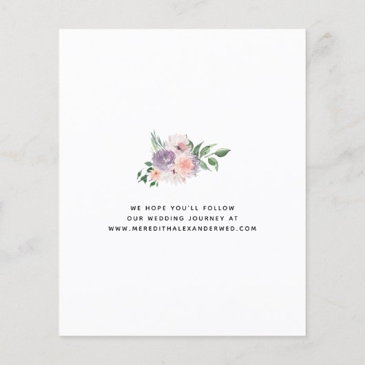 Papier Budget Purple Pêche Parties scintillant florale En (Dos)