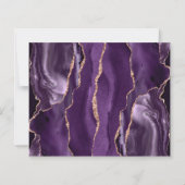 Papier Budget Purple Rose Gold Agate Dark Enregistrer la  (Dos)