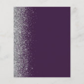 Papier Budget Purple Silver Parties scintillant 70e anniv (Dos)