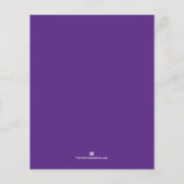 Papier Budget Purple Wreath Christmas Holiday Invitations (Dos)