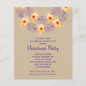 Papier Budget Purple Wreath Christmas Holiday Invitations (Devant)