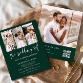 Papier Budget QR Code Calligraphie Faire-part de mariage