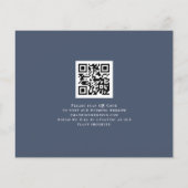 Papier Budget QR Code Décidé sur Forever Navy Save Date (Dos)