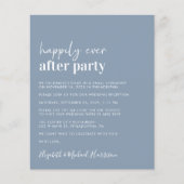 Papier Budget QR Code Dusty Blue Wedding Invitation de ré (Devant)