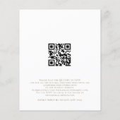 Papier Budget QR Code Eucalyptus Gold Faire-part de maria (Dos)