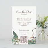 Papier Budget QR code forêt PHOTO mariage enregistrer la  (Debout devant)