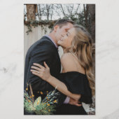 Papier Budget QR code forêt PHOTO mariage enregistrer la  (Dos)