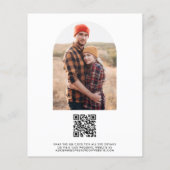Papier Budget QR Code Funny Photo Fiançailles (Dos)