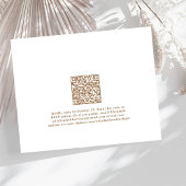 Papier Budget QR Code Mariage après l'invitation du parti