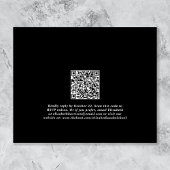 Papier Budget QR Code Mariage après l'invitation du parti