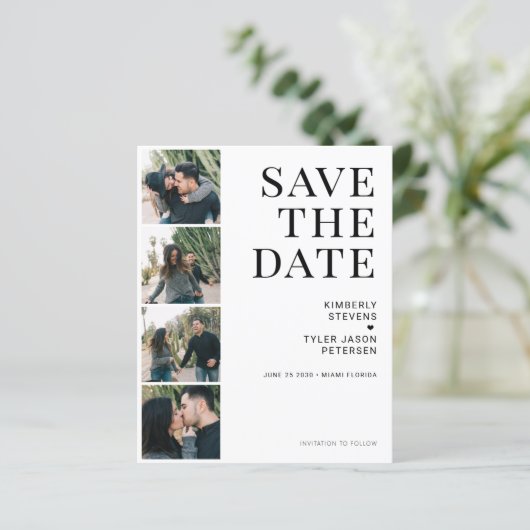 Papier Budget QR CODE mariage multi photo enregistrer la  (Debout devant)