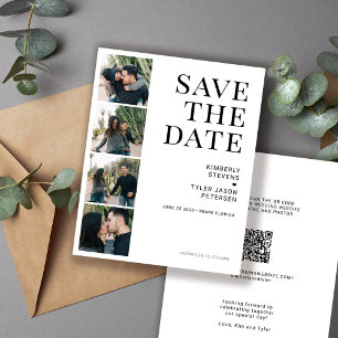 Papier Budget QR CODE mariage multi photo enregistrer la
