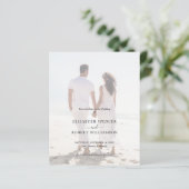Papier Budget QR Code Mariage photo Enregistrer la date (Debout devant)