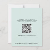 Papier Budget QR Code Mariage Réception Enregistrer la da (Dos)