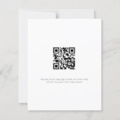 Papier Budget QR Code Photo Engagement Invitation (Dos)