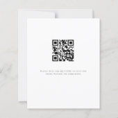 Papier Budget QR Code Photo Mariage de réception du soir (Dos)