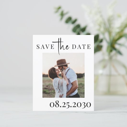 Papier Budget QR CODE photo moderne mariage enregistrer l (Debout devant)