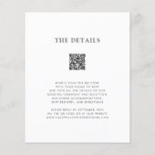Papier Budget QR Code RSVP Eucalyptus Faire-part de maria (Dos)