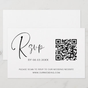 Papier Budget QR Code RSVP Mariage