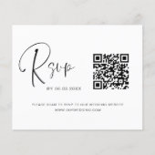 Papier Budget QR Code RSVP Mariage (Devant)