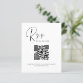 Papier Budget QR Code RSVP Mariage (Debout devant)