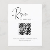 Papier Budget QR Code RSVP Mariage (Devant)
