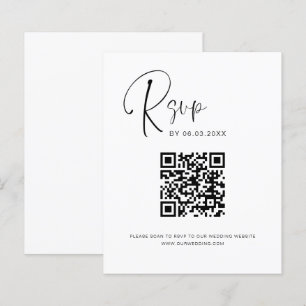 Papier Budget QR Code RSVP Mariage
