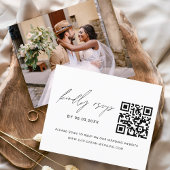 Papier Budget QR Code RSVP Mariage photo