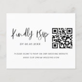 Papier Budget QR Code RSVP Mariage photo (Devant)