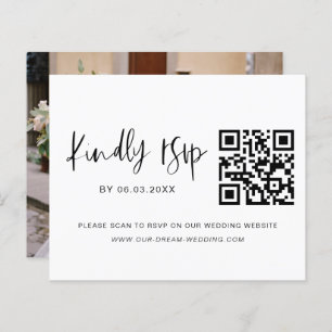 Papier Budget QR Code RSVP Mariage photo