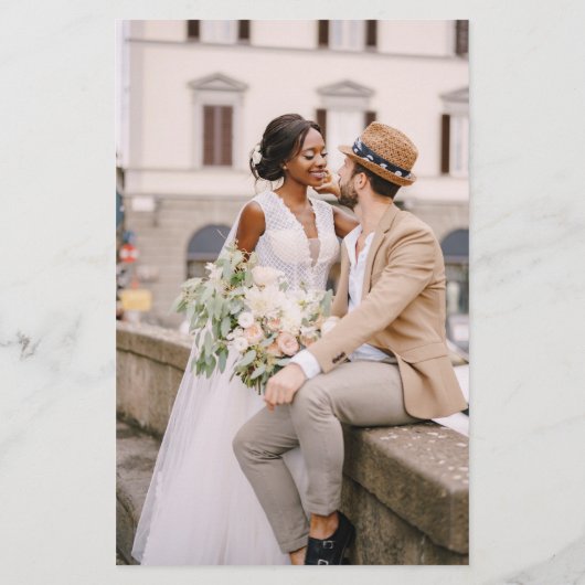 Papier Budget QR Code RSVP Mariage photo (Dos)