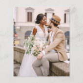 Papier Budget QR Code RSVP Mariage Photo Website (Dos)