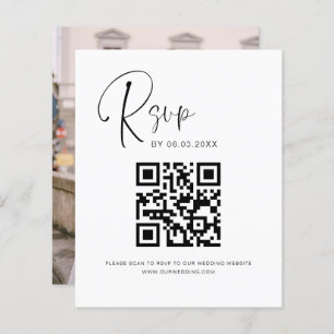 Papier Budget QR Code RSVP Mariage Photo Website