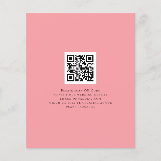 Papier Budget QR code Sakura Cherry Blossom Enregistrer l (Dos)