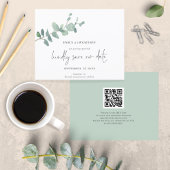 Papier Budget QR Code Script Eucalyptus Enregistrer La Da