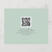 Papier Budget QR Code Script Eucalyptus Enregistrer La Da (Dos)