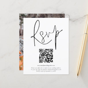 Papier Budget QR Code Script photo mariage RSVP