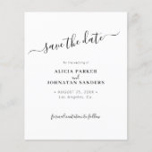 Papier Budget QR code simple mariage photo enregistrer la (Devant)