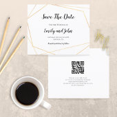 Papier Budget QR Code Simple Or Géométrique Enregistrer l