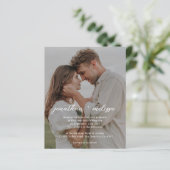 Papier BUDGET QR Code Tout en un élégant Mariage élégant (Debout devant)