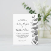 Papier Budget QR Code Tout en un Faire-part de mariage (Debout devant)